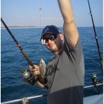 Tomasz med en Sea Bream